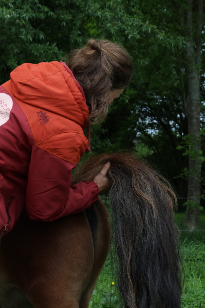 brenda test met de staart de beweging van het stuitje