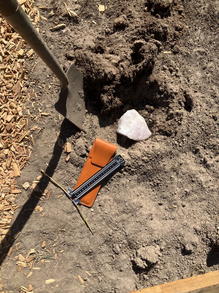 Schep met kristal en lecher antenne